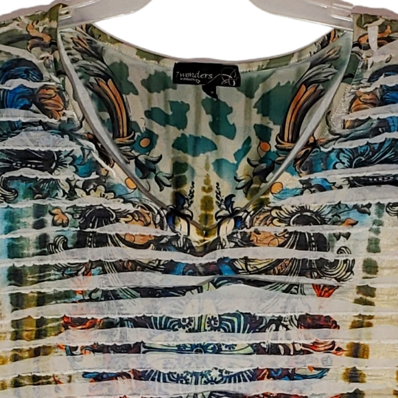 7wonders tie dye plus size 2X tissue jersey tee - Picture 3 of 4